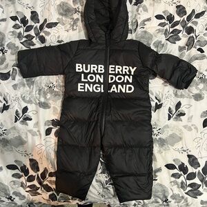 Burberry Black Puffer Snowsuit
